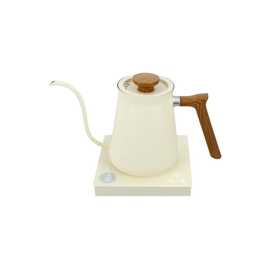 JVD Kettle Fuji, 0.6L, Single Wall, 1000W, Matt Cream White