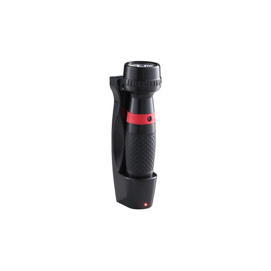 JVD Emergency Torch Brilliance, Wall-Mounted, Black/Red