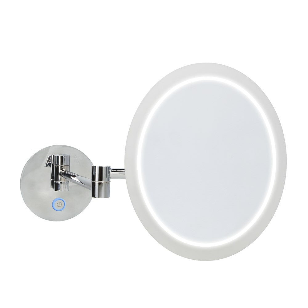 JVD Wall-Mounted Mirror Luna, LED, 3X, 235mm, Chrome