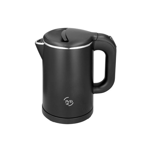 JVD Kettle Azure, 0.8L, Double Wall, 1000W, Matt Black
