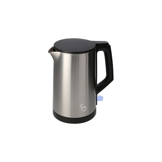 JVD Kettle Glitze, 1L, Double Wall, 1360W, Stainless Steel