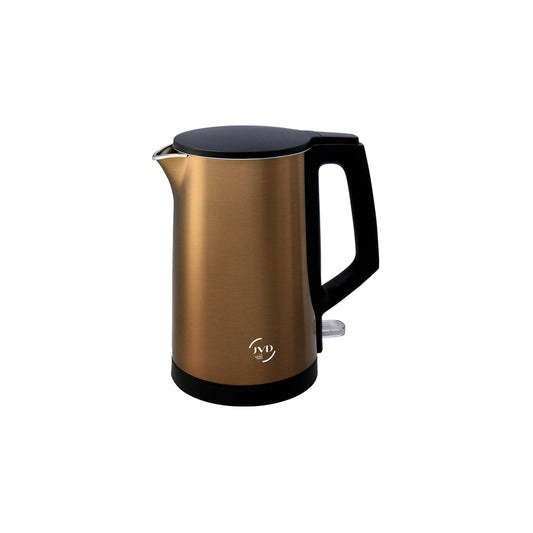 JVD Kettle Glitze, 1L, Double Wall, 1360W, Bronze