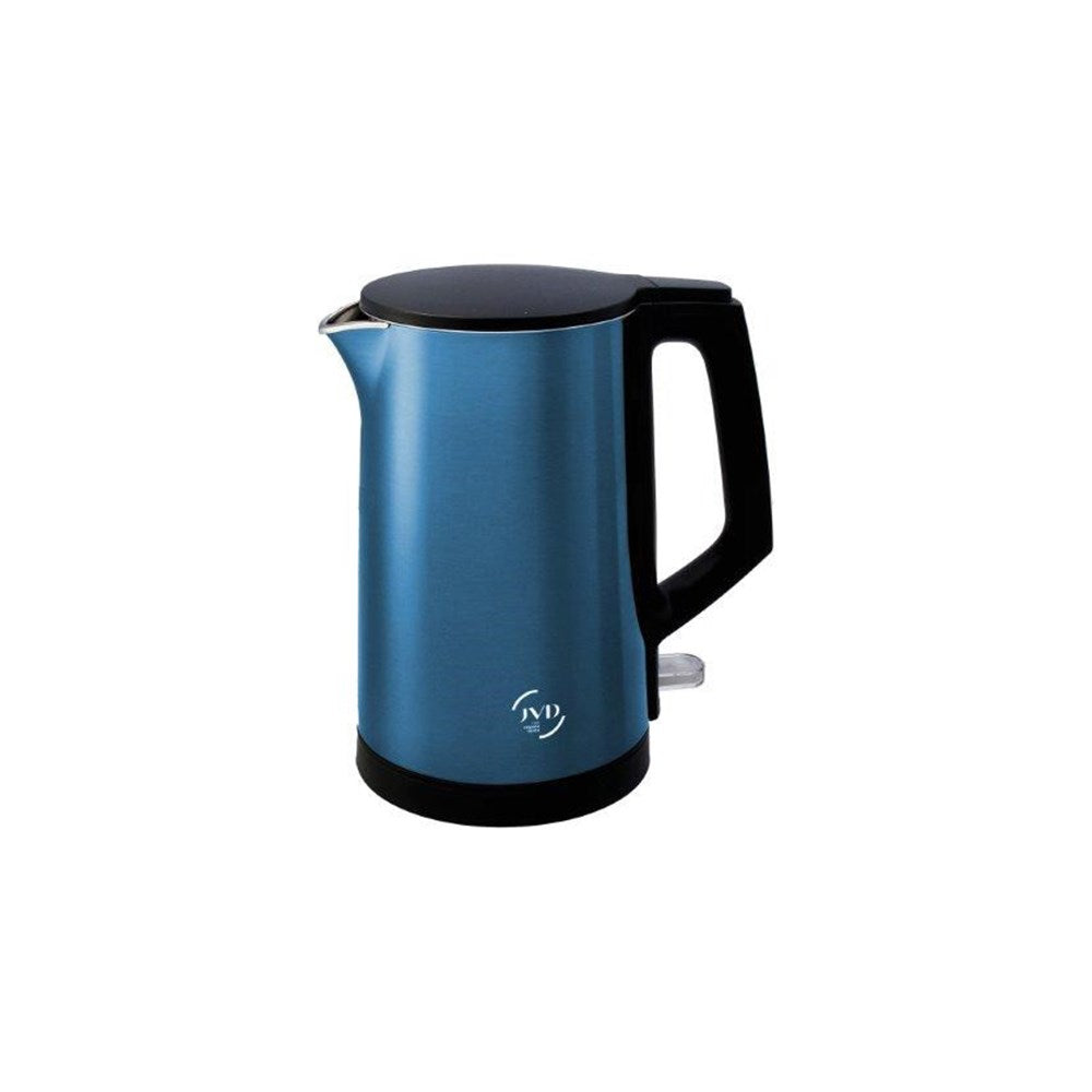 JVD Kettle Glitze, 1L, Double Wall, 1360W, Turquoise Blue