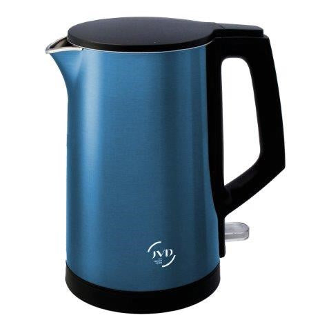 JVD Kettle Glitze, 1L, Double Wall, 1360W, Turquoise Blue