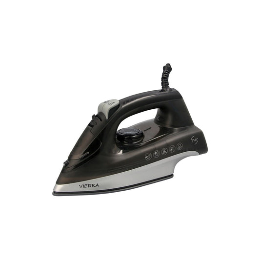 JVD Steam Iron Vierra, 1600W, Auto-Power Off, Black & Silver