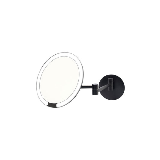 JVD Wall-Mounted Mirror Supernova, LED, 3X, 215mm, Matt Black