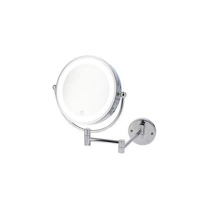 JVD Wall-Mounted Mirror Evoque, LED, 1X/3X, 200mm, Chrome