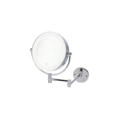JVD Wall-Mounted Mirror Evoque, LED, 1X/3X, 200mm, Chrome