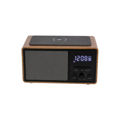 JVD Bluetooth Radio Carabay, Alarm Clock, Wireless Charger, Beech