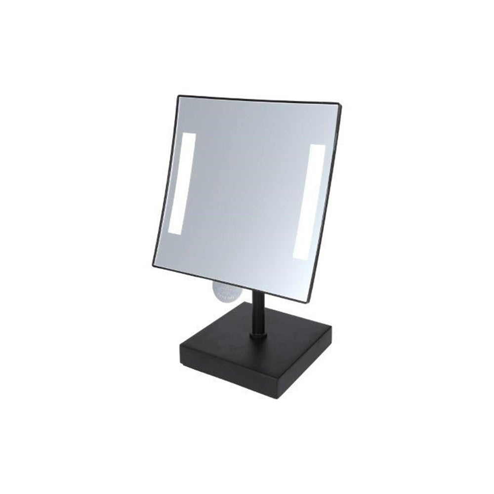 JVD Desktop Mirror Galaxy, LED, 3X, Square, 200mm, Black
