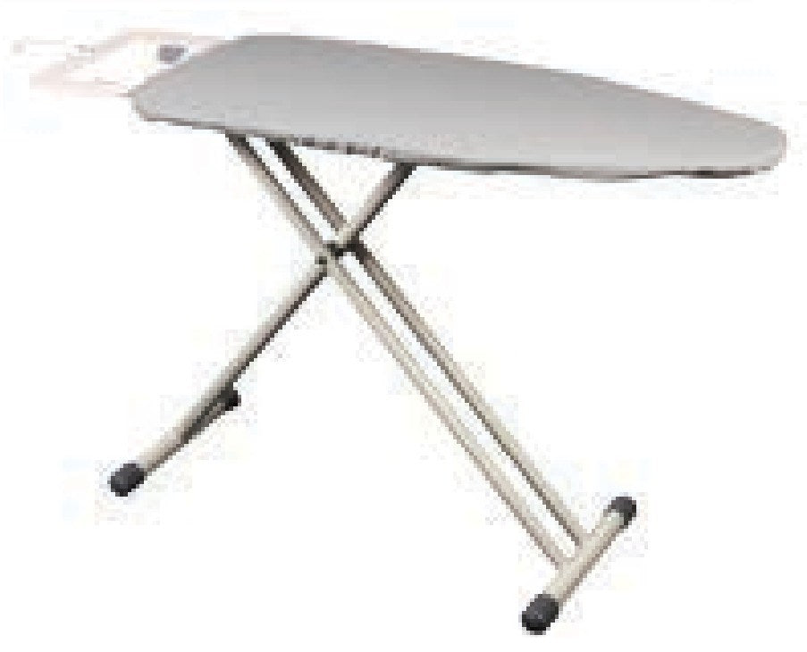 JVD Ironing Board Prestige S, Sit-to-Iron, Padded Silver Cover, Black