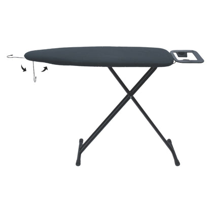 JVD Ironing Board & Hook Prestige, 10mm Double-Sided Cover, Black