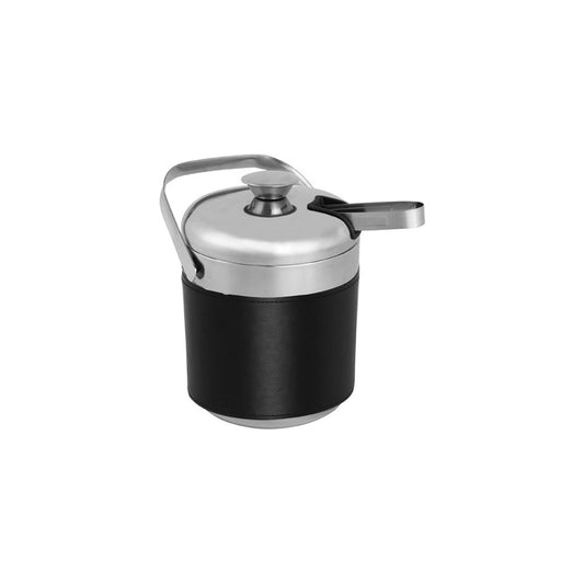 JVD Ice Bucket & Tong Charme, 1L, Double Layer, Black PU