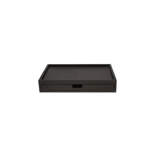 JVD Kettle Drawer Tray Charme, Black Leatherette