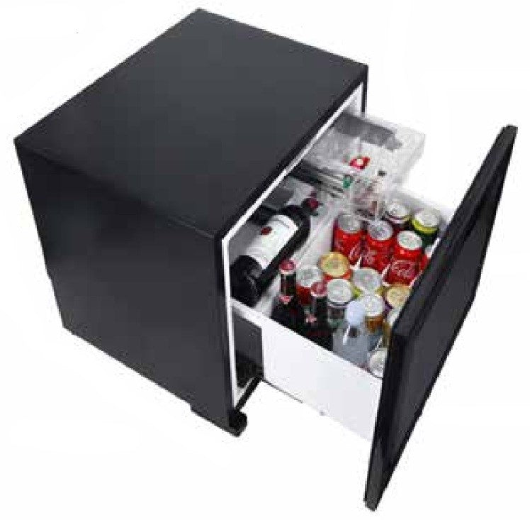 JVD Drawer Minibar Smart Compressor, 50L, No Handle, Black