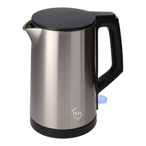 JVD Kettle Glitze, 1L, Brushed Stainless Steel