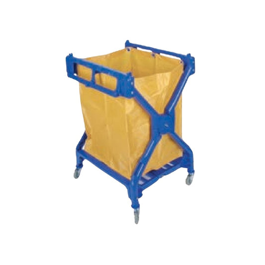 JVD Foldable Laundry X Cart, Blue