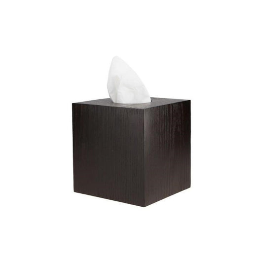JVD Tissue Box Rustic, Square, Brown Woodgrain Finish