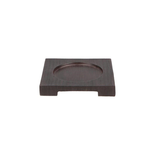 JVD Soap Dish Rustic, Square, Brown Woodgrain Finish