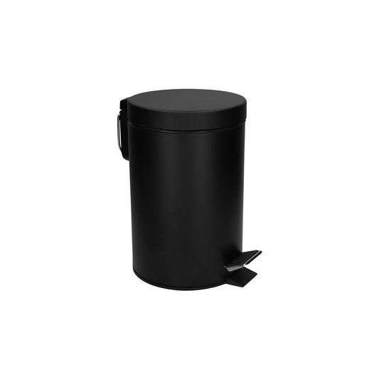 JVD Pedal Bin Chester, 5L, Round, Matt Black