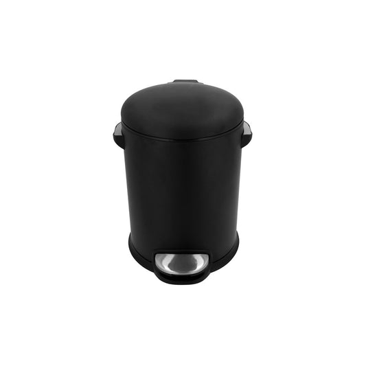 JVD Pedal Bin Excalibur, 5L, Round, Powder-Coated Black