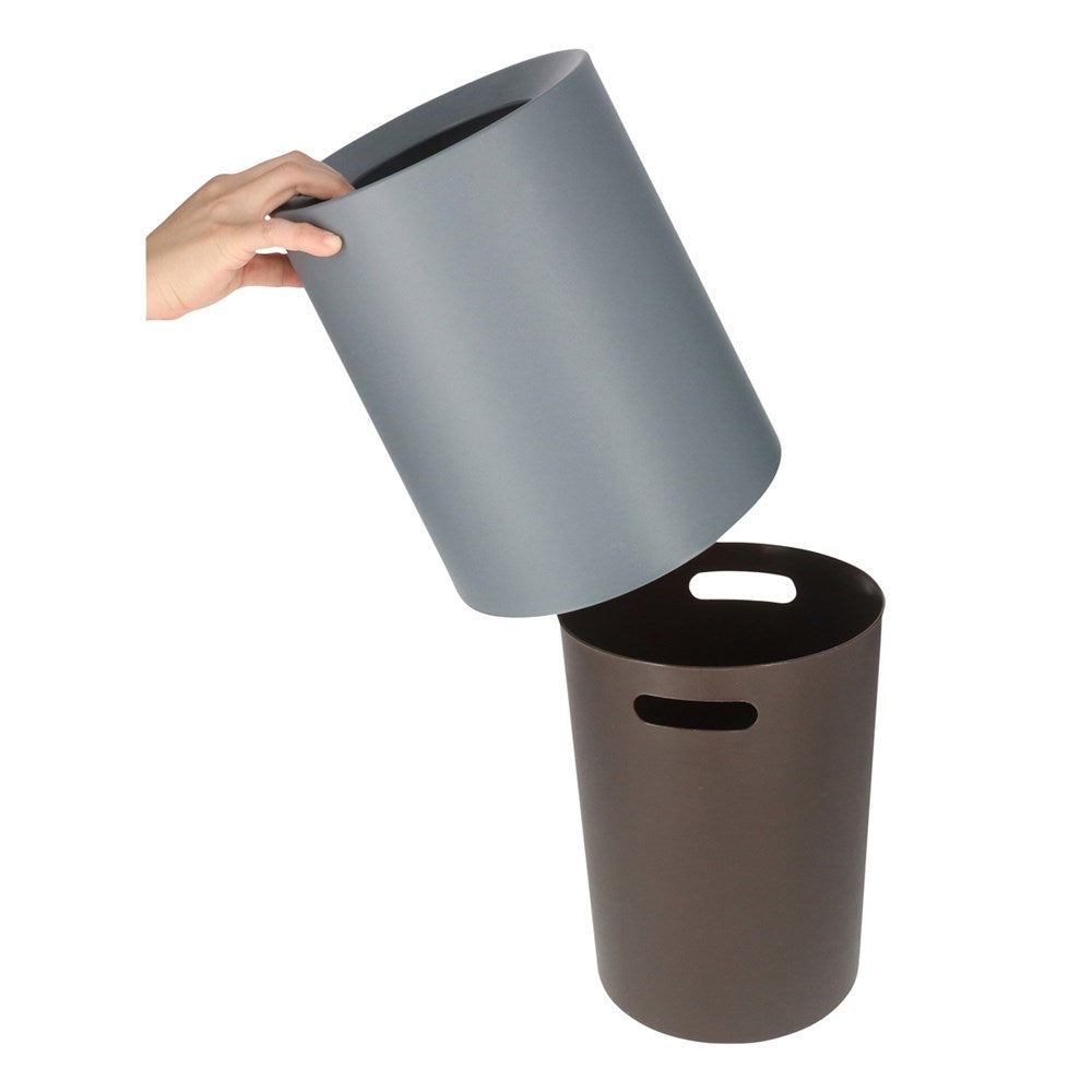 JVD Open-Top Bin Nordic, 8L, Round, Grey