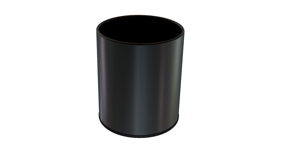 JVD Round Desk Bin Bronx, 10L, Double Layer, Matt Black