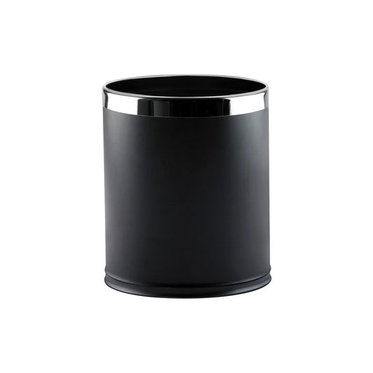 JVD Guestroom Bin Lincoln, 10L, Round, Powder-Coated Black