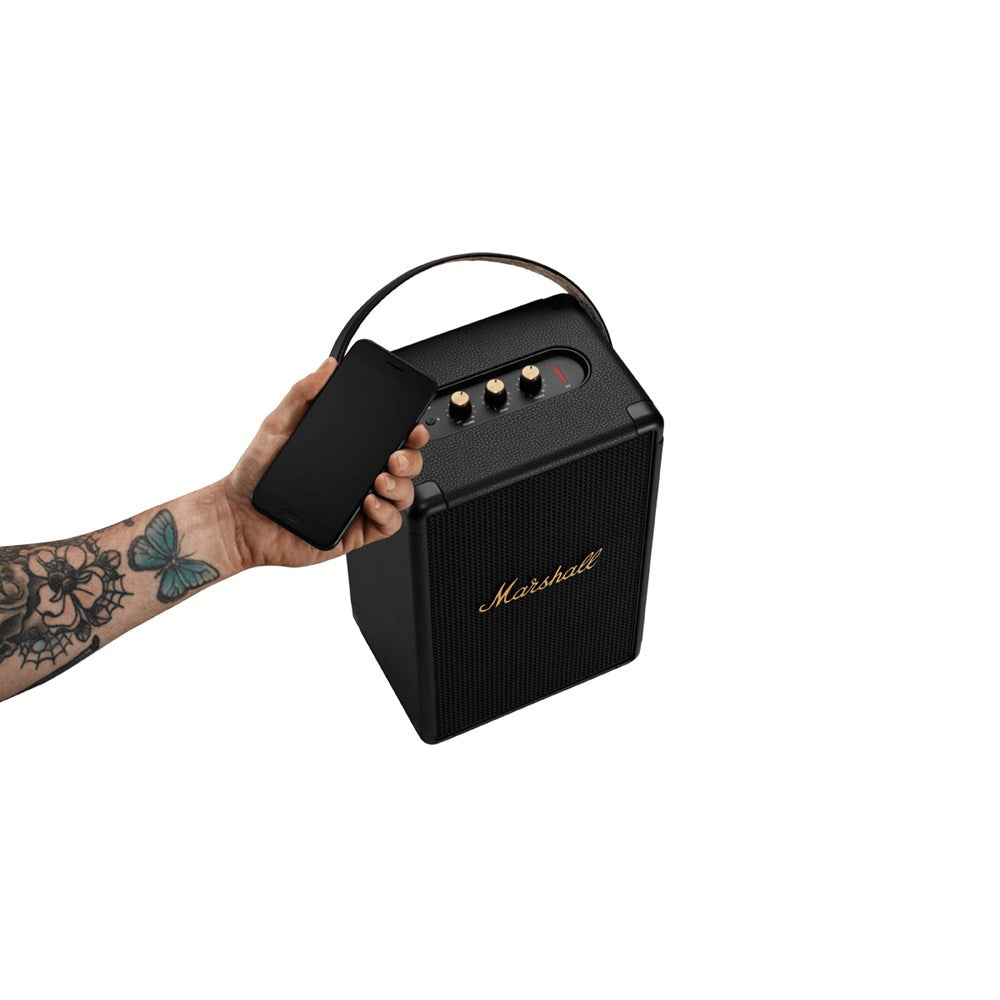 Marshall Bluetooth Speaker Tufton, Water-Resistant, Black & Brass