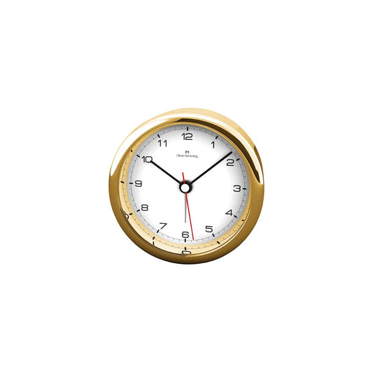 Oliver Hemming Analog Alarm Clock Desire, Night Light, Gold