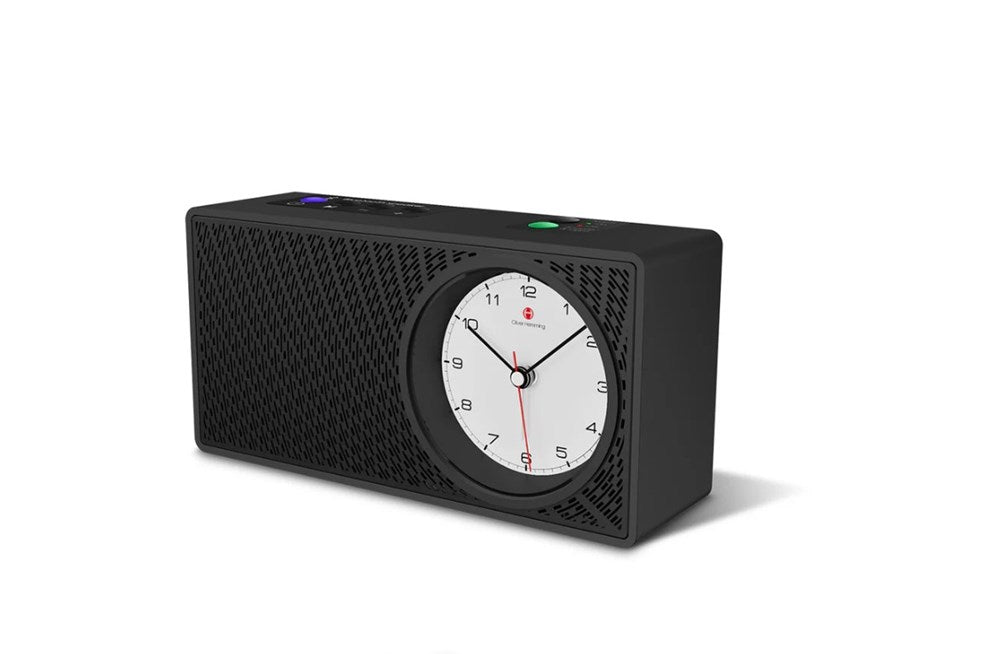 Oliver Hemming Bluetooth Alarm Speaker Robin, Night Light, Black/Black Facia