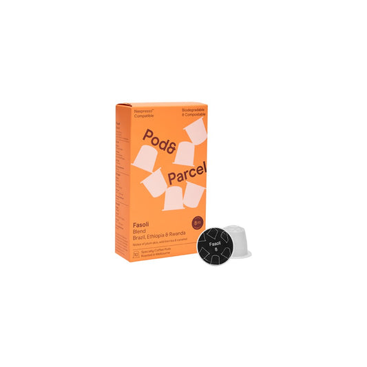 Pod & Parcel Coffee Pods Fasoli, Intensity 8/13