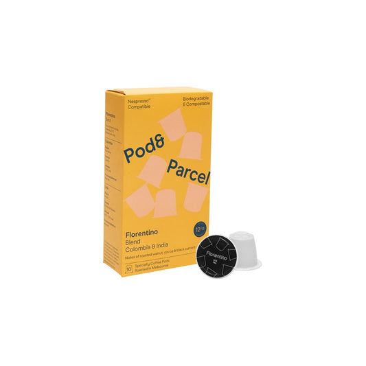 Pod & Parcel Coffee Pods Florentino, Intensity 12/13