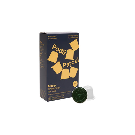Pod & Parcel Coffee Pods Mbeya, Intensity 9/13