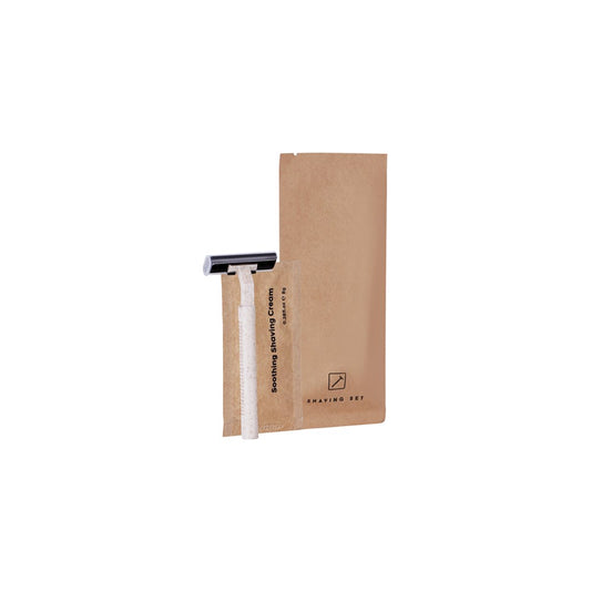 Planet Positive Biodegradable Shaving Kit, Kraft Sachet