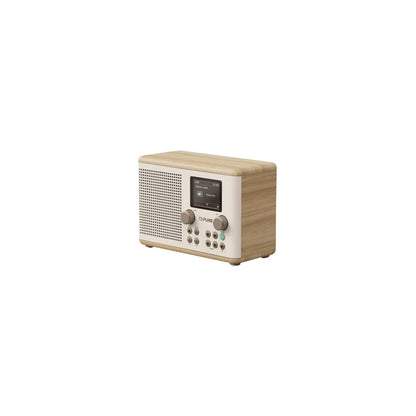 Pure Bluetooth Alarm Radio Speaker Classic H4, Cotton White/Oak