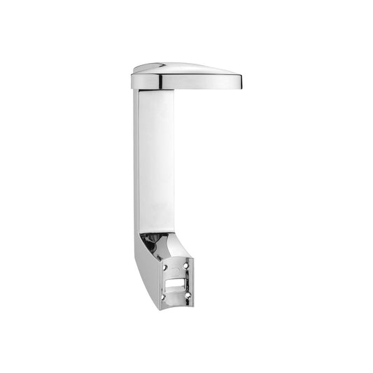 Press + Wash Single Wall Holder, Screw-On, Chrome