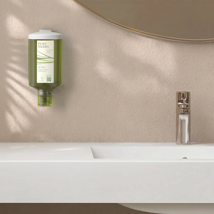 Press + Wash Single Wall Holder, Screw-On, White