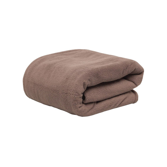 Simba Blanket Thermalux, Polyester Fleece, Double, 270gsm, Stone Brown