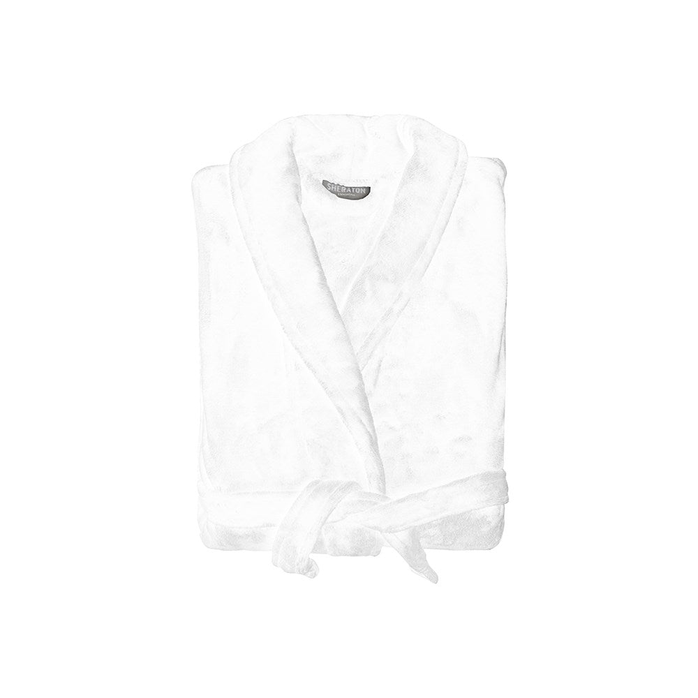 Simba Bathrobe Deluxe Microfibre, Adult Size, 300gsm, White