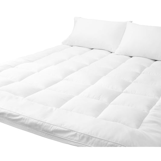 Simba Fitted Mattress Topper, Microfibre Poly, Double, 800gsm