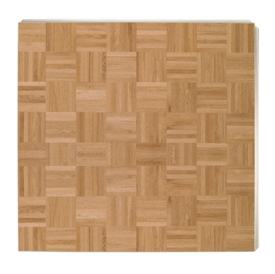 SKS Dance Floor Panel, 922x922mm, Basket Weave, Oakwood Parquet