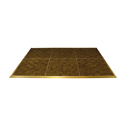 SKS Dance Floor Panel, 922x922mm, Basket Weave, Teakwood Parquet