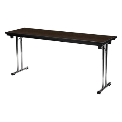 SKS Rectangular Table CONVEX, 1830mm, Fold/Lock, Dark Brown