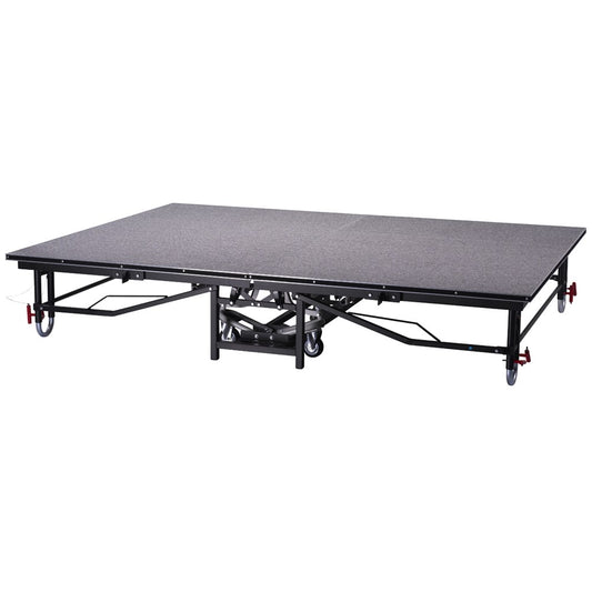 SKS Mobile Stage Dual Height, 430mm/610 mm, Carpeted, Grey/Black