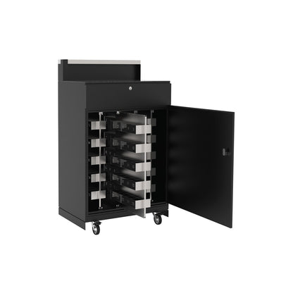 SKS Valet Podium TENAZ, 50 Numbered Key Slots, Black/White