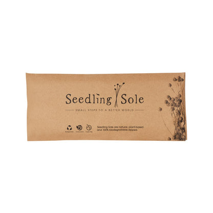 Seedling Sole Slippers Closed-Toe, Flax Sole, Enveloped, Wheat
