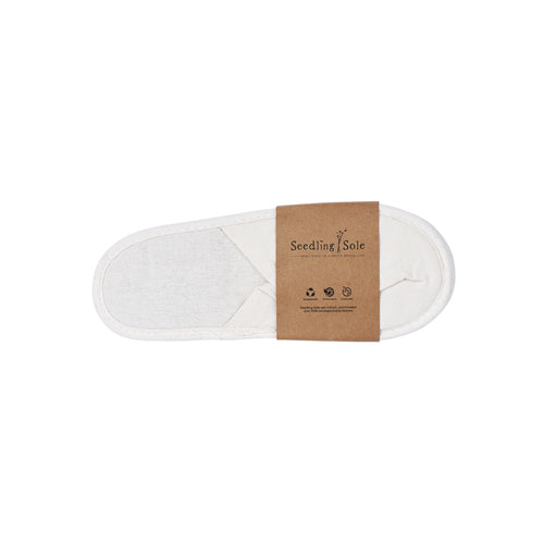 Seedling Sole Hotel Slippers, Closed-Toe with Cork Sole in Wrapper