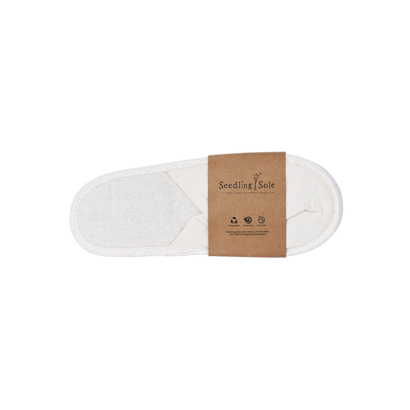 Seedling Sole Hotel Slippers, Closed-Toe with Cork Sole in Wrapper ...