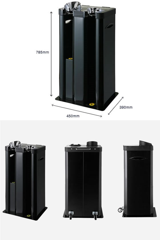 Dual Wet Umbrella Bagging Machine, Black